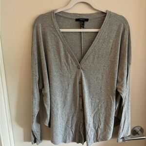 Oversized, long sleeve, button up, soft top